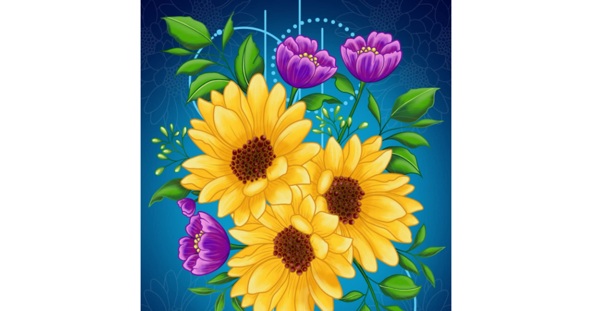 Relaxing Flowers: Coloring Book for Adults with Flower Patterns, Bouquets, Wreat