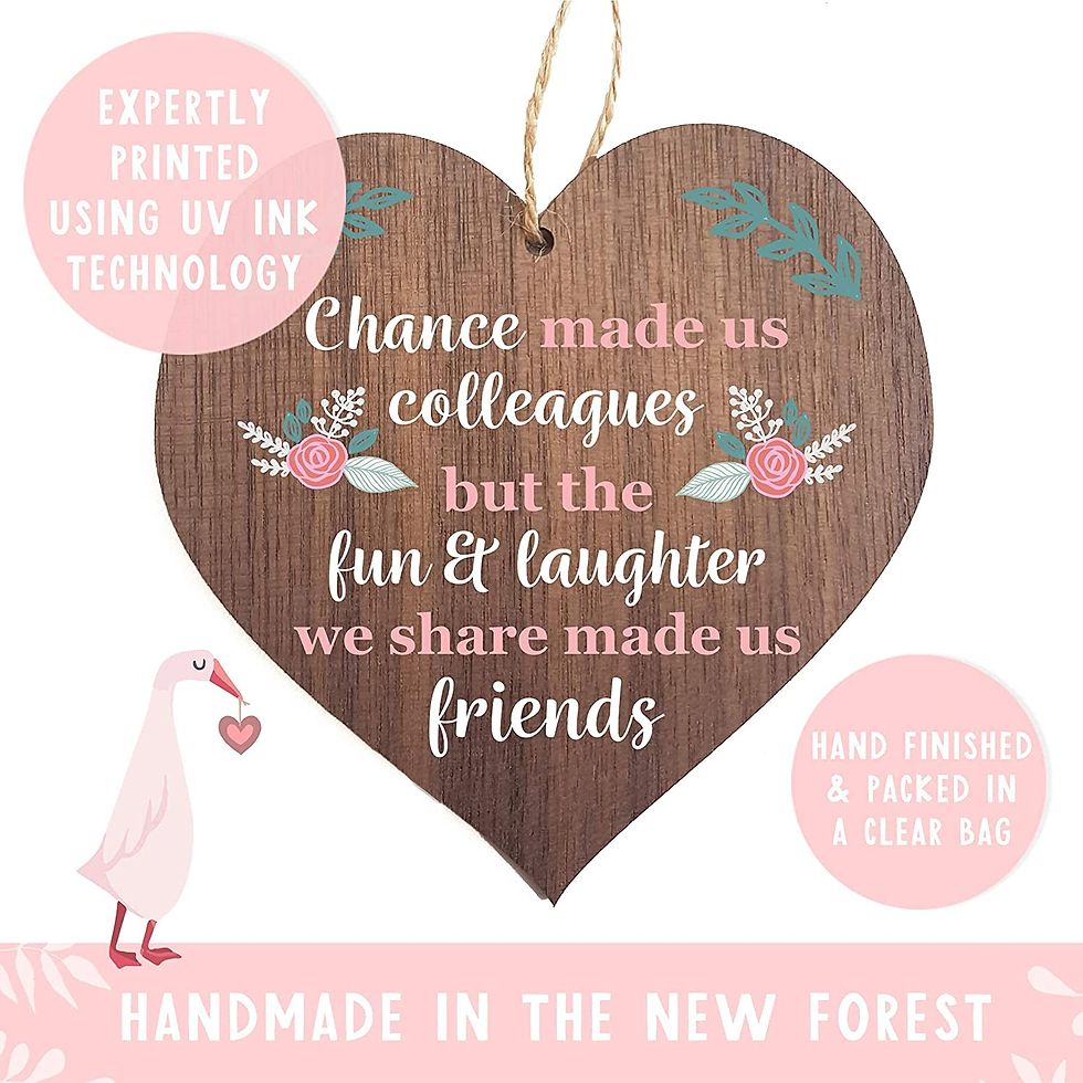 Thumbnail: Manta Makes Chance Made Us Colleagues Fun and Laughter Novelty Wooden Hanging He