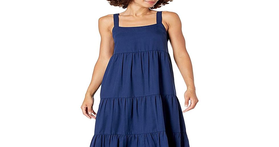 Thumbnail: Brand - Women'S Brit Tiered Ankle Maxi Tent Dress by the Drop