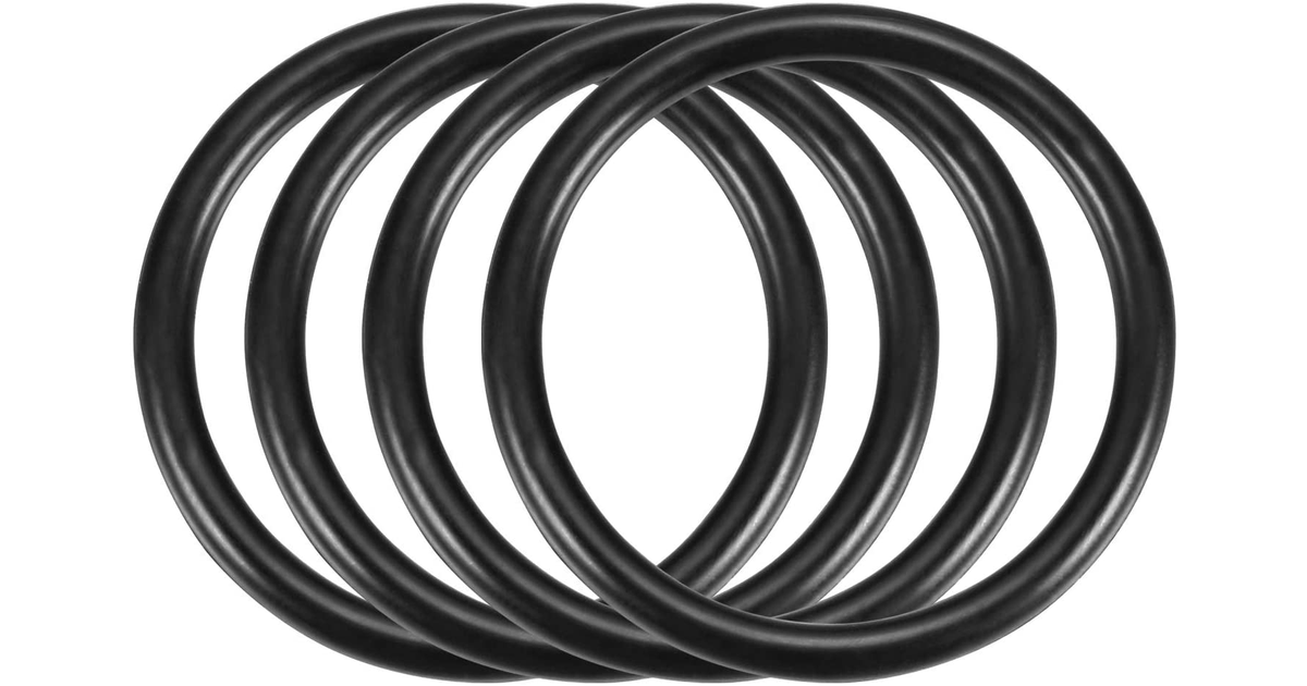 Sourcingmap 4Pcs Automobile 40Mm OD 3.5Mm Thickness Rubber O-Ring Oil Seal Gaske