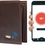 Thumbnail: Smart Bluetooth Wallet GPS Record Genuine Leather Men Wallets Credit Card Large-