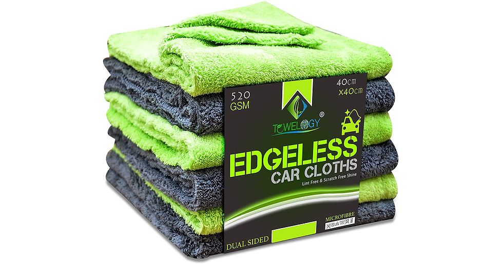 Thumbnail: Towelogy® 420Gsm Professional Microfibre Edgeless Car Cloths QUICK DRY for Auto/