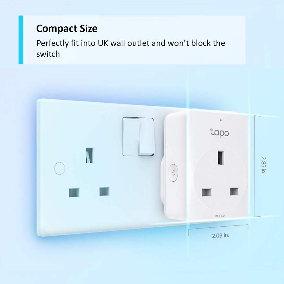 Thumbnail: Tapo Smart Plug Wi-Fi Outlet, Works with Alexa (Echo and Echo Dot), Google Home,