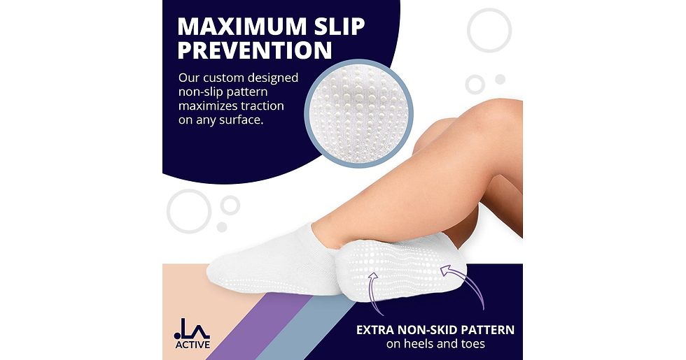 Thumbnail: LA Active Grip Ankle Socks - Cozy Warm Winter Socks - for Baby Toddler Infant Ne
