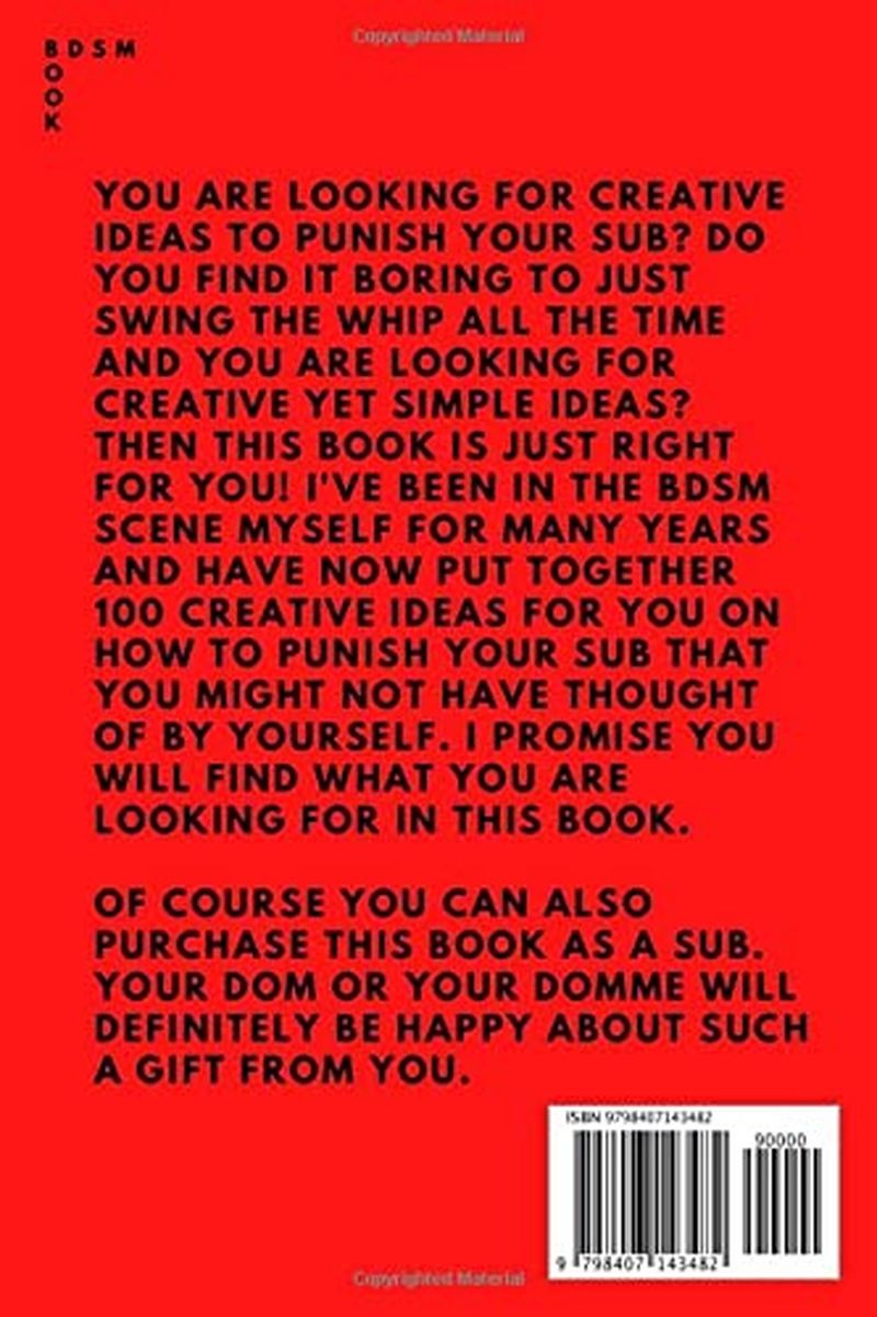 Thumbnail: 100 CREATIVE BDSM PUNISHMENTS: IDEAS for DOMINANT WOMAN and DOMINANT MEN the new