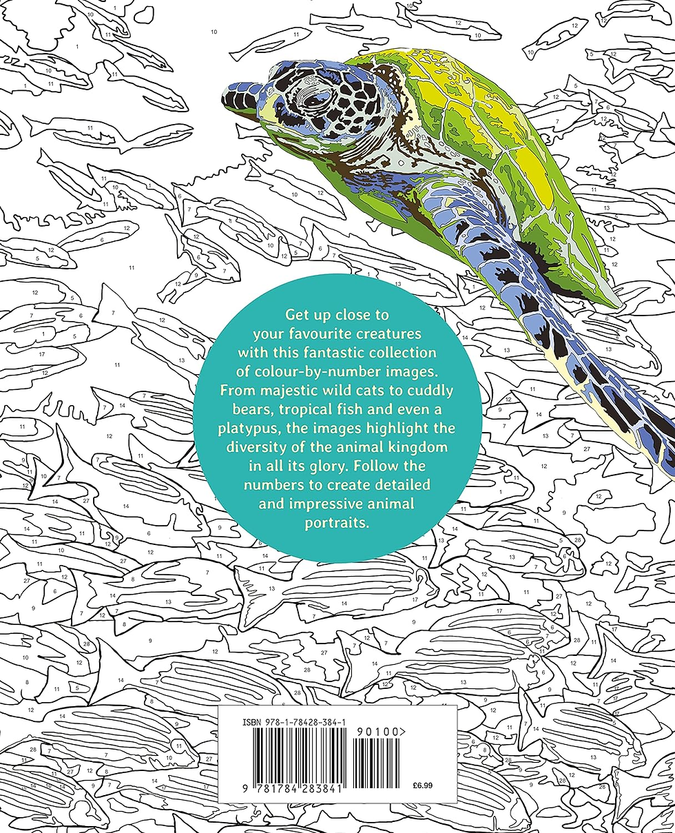 Thumbnail: Animal Kingdom Colour by Numbers (Arcturus Colour by Numbers Collection, 4) New