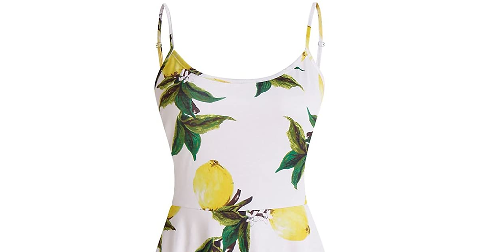 Thumbnail: SOLERSUN Womens Sleeveless Summer Dress Floral Printed Adjustable Spaghetti Stra