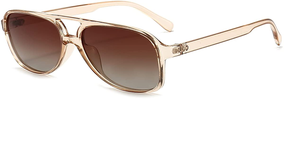 Thumbnail: Long Keeper Retro Polarised Sunglasses for Women Men Oversize Vintage 70S Pilot 