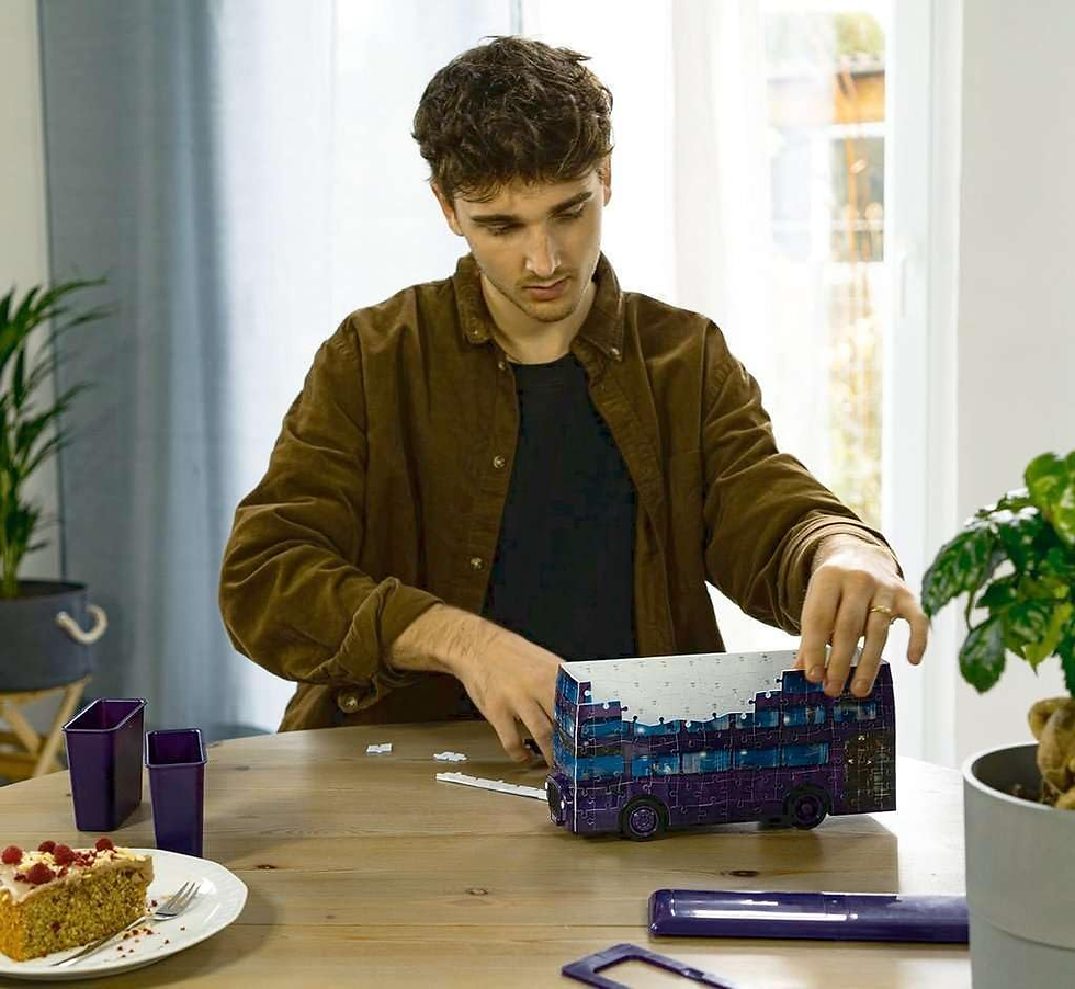 Thumbnail: Harry Potter Gifts - Knight Bus 3D Jigsaw Puzzle for Kids Age 8 Years up - 216 P
