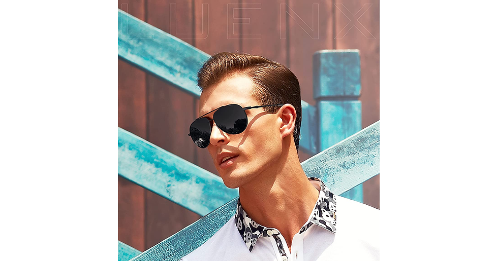 Thumbnail: LUENX Men Women Sunglasses Polarized Lens - UV 400 Protection Fashion Style 60MM