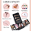 Thumbnail: Vanity Case Makeup Box Organiser Travel Train Case Luggage Make up Beauty Box wi