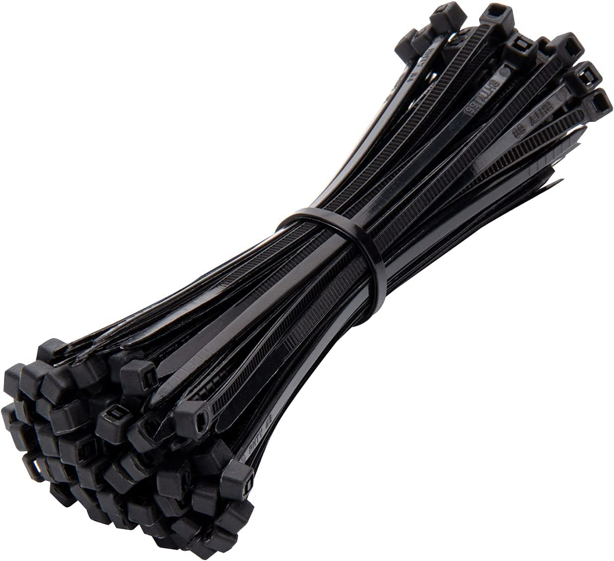 100 Pack of Black Cable Ties, 100Mm X 2.5Mm, 4