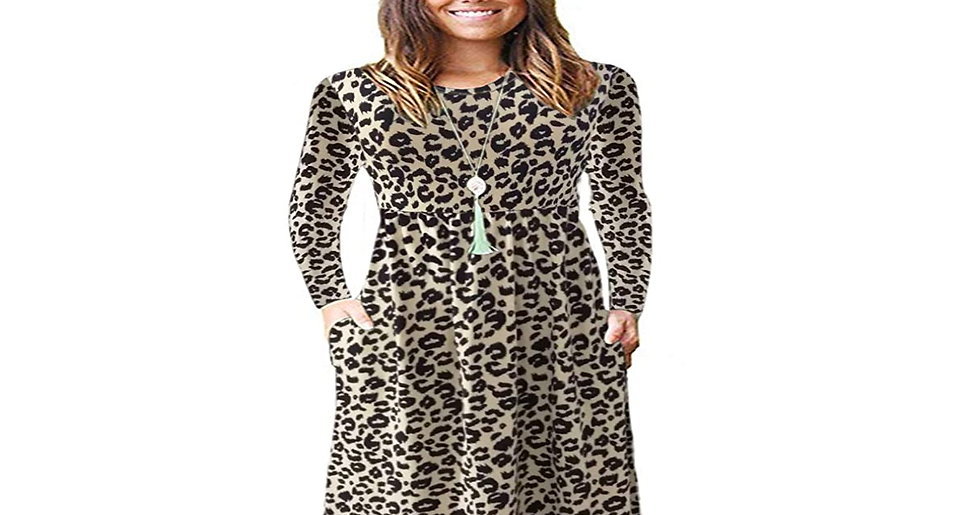 Thumbnail: AUSELILY Women Long Sleeve Loose Plain plus Size Maxi Dresses Casual Long Dresse