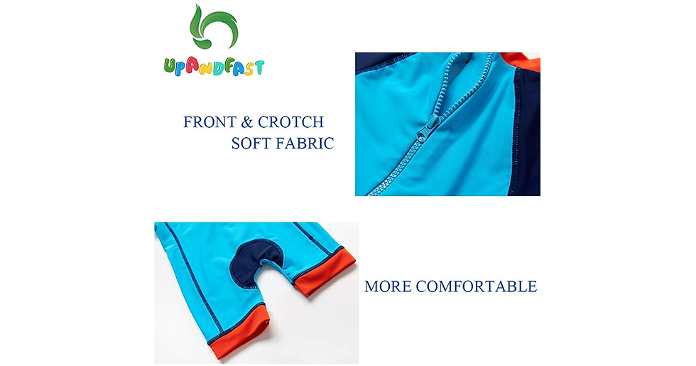 Thumbnail: Upandfast Baby Boy Swimwear Infant One Piece Zip Swimsuit UPF 50+ Sun Protection