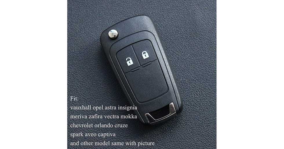 Thumbnail: Kelay 2 Buttons Car Key Fob Case Remote Control Replacements Compatible for Opel
