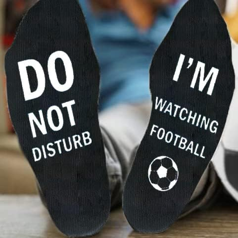 Thumbnail: 'Do Not Disturb I'M Watching Football or Rugby' Socks Novelty Funny Socks for Me
