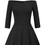 Thumbnail: GRACE KARIN Women 50S Vintage Hepburn Retro off Shoulder A-Line Dress Stretchy S