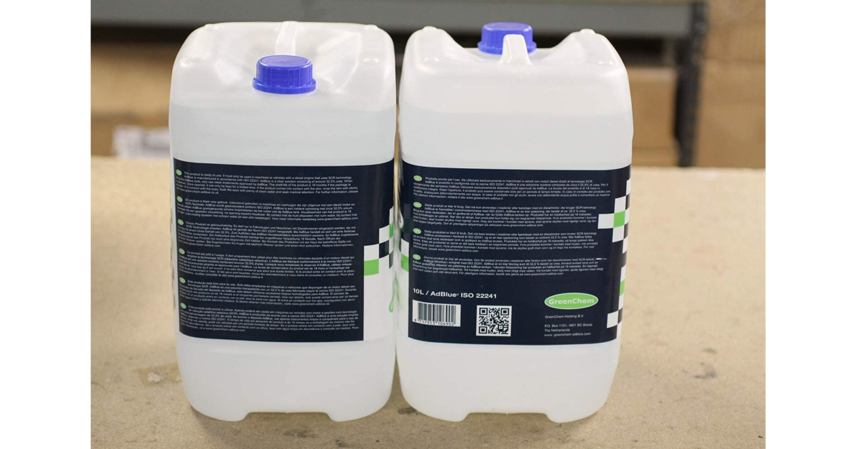 Greenchem Adblue 2 X 10L Cans with Spout (20L in Total)