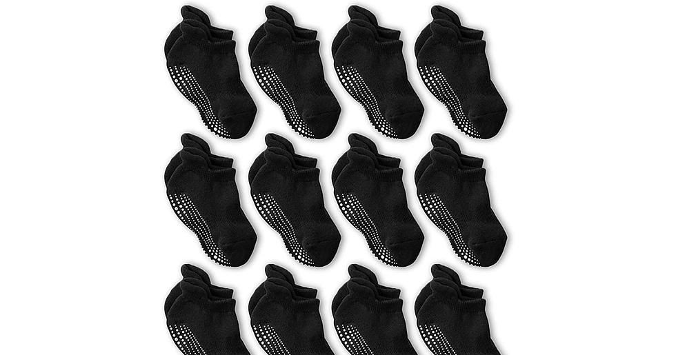 Thumbnail: LA Active Grip Ankle Socks - Cozy Warm Winter Socks - for Baby Toddler Infant Ne