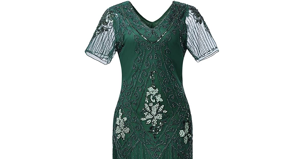 Thumbnail: Jaoswish Gatsby 1920S Flapper Dress Women Vintage Sequin Fringe Beaded Art Deco 