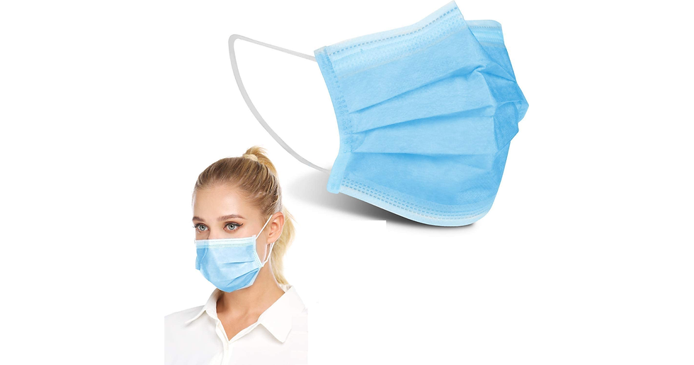 Thumbnail: 100 PCS -3-Layer Protective Disposable Face Masks, Breathable Face Mask,High Fil