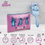Thumbnail: Disney Stitch Make up Bag & Hair Brush for Girls and Women, Cute Cosmetic Bag fo