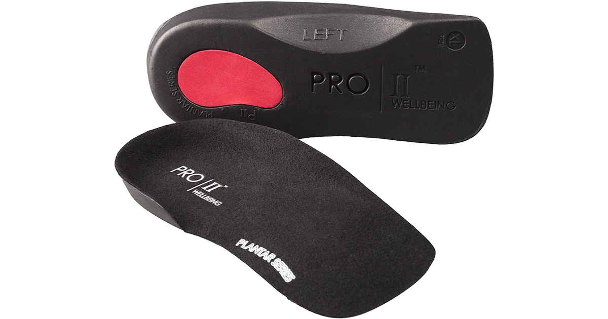 Pro11 Wellbeing Slim Fit Arch Support Orthotic Insoles for the Treatment of Plan