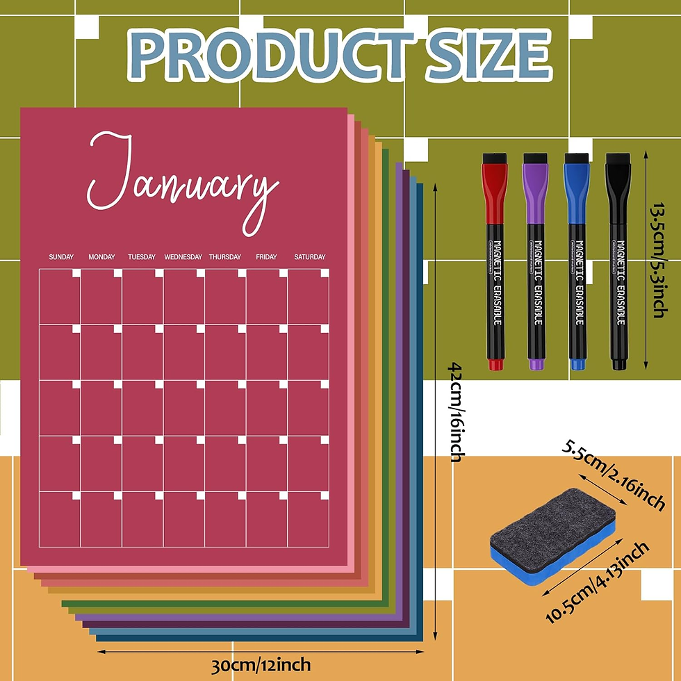 Thumbnail: 2025 2026 Large Wall Calendar Dry Erase Big Calendar with Dry Erase Pen 12 Month