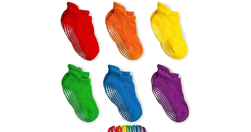 Thumbnail: LA Active Grip Ankle Socks - Cozy Warm Winter Socks - for Baby Toddler Infant Ne