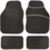 Thumbnail: Safe Travel 27600 Universal Car Mats, Left Hand Drive (LHD), Carpet Heel, Black 