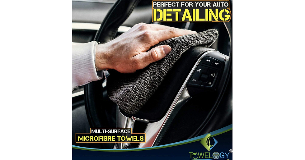 Thumbnail: Towelogy® 420Gsm Professional Microfibre Edgeless Car Cloths QUICK DRY for Auto/