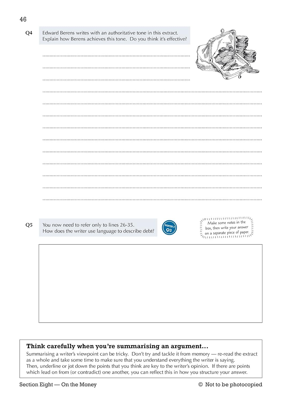 Thumbnail: GCSE English Language AQA Reading Non-Fiction Exam Practice Workbook (Paper 2) -