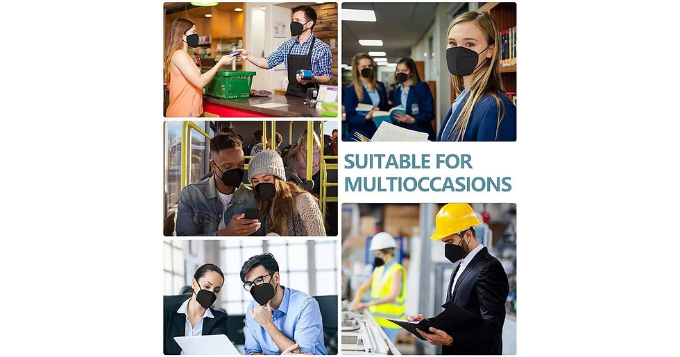 Thumbnail: FFP2 Masks, Disposable FFP2 / KN95 Face Mask, 5-Layer Filtering FFP2 Face Masks 