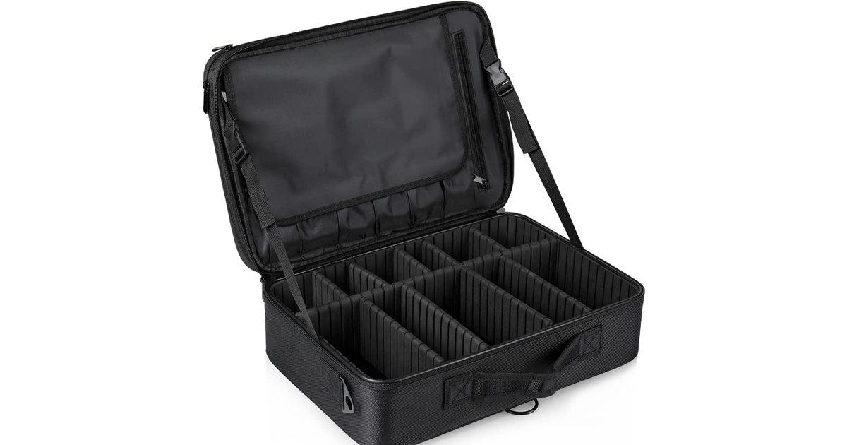 Hotrose Makeup Bag Cosmetic Case Portable Travel Beauty Box Waterproof Makeup Ba