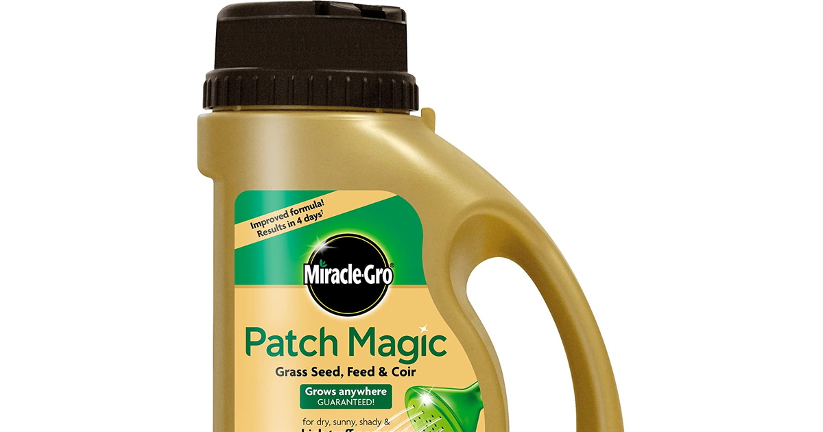 Miracle-Gro 119405 Patch Magic Grass Seed, Feed and Coir 1015 G
