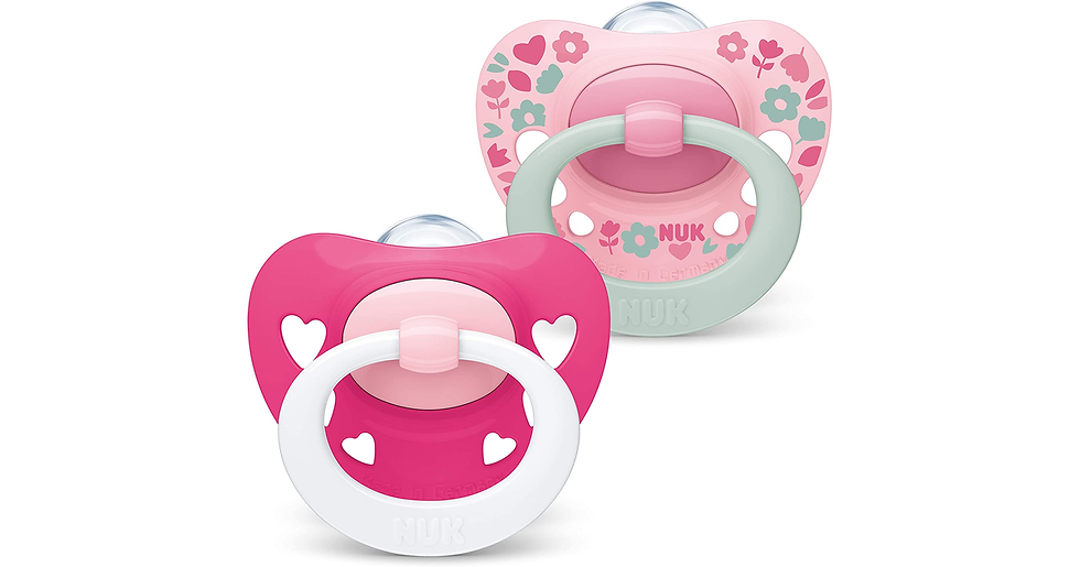 Thumbnail: NUK Signature Baby Dummy | 6-18 Months | Bpa-Free Silicone Soothers | Blue Stars