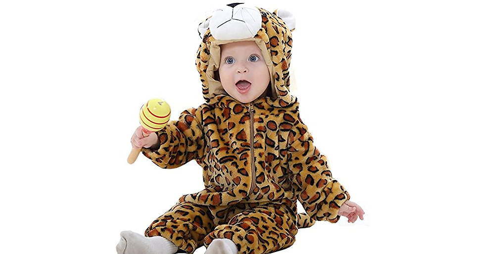 Thumbnail: MICHLEY Hooded Romper Baby Boys Girls Flannel Pyjamas 2-36 Months