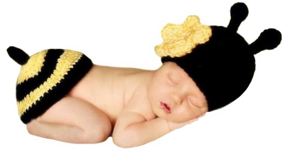 Thumbnail: Bear, Newborn Baby Girl Boy Crochet Knit Costume Photo Photography Prop Hats Out