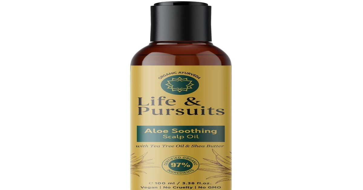 Life & Pursuits Aloe Soothing Scalp Hair Oil (100 Ml), Relief from Dry, Itchy Sc