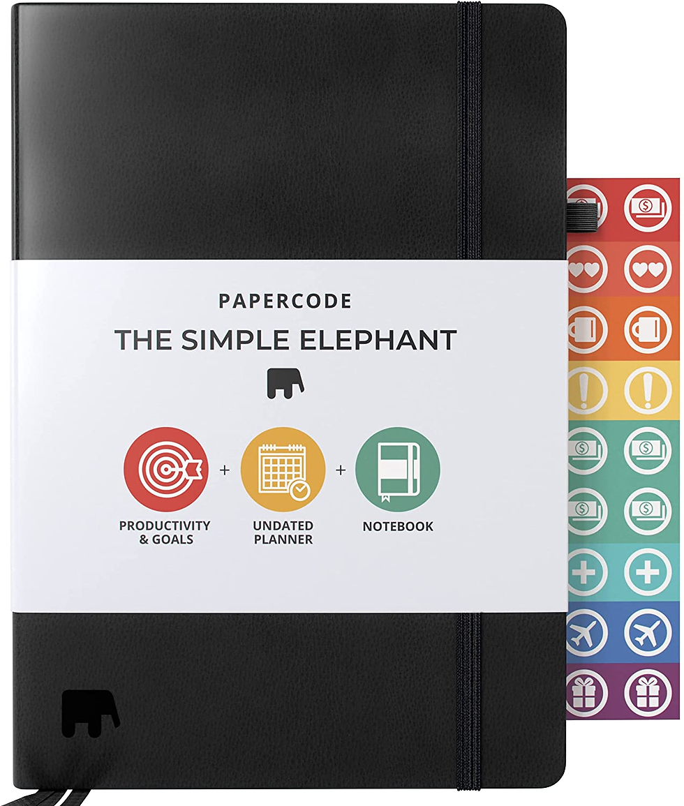 Thumbnail: Daily Planner – the Simple Elephant Undated Productivity Planners 2022 – Weekly