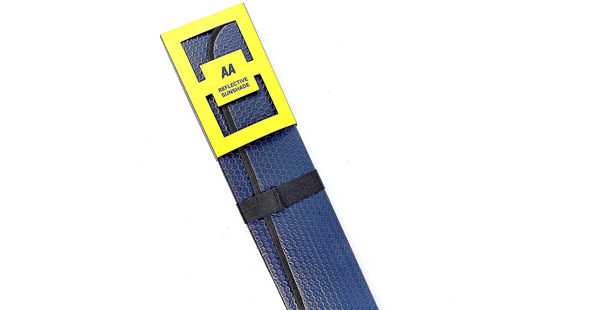 AA AA1456 Reflective Windscreen Sunshade for Cars Vehicles - Protects You Your C