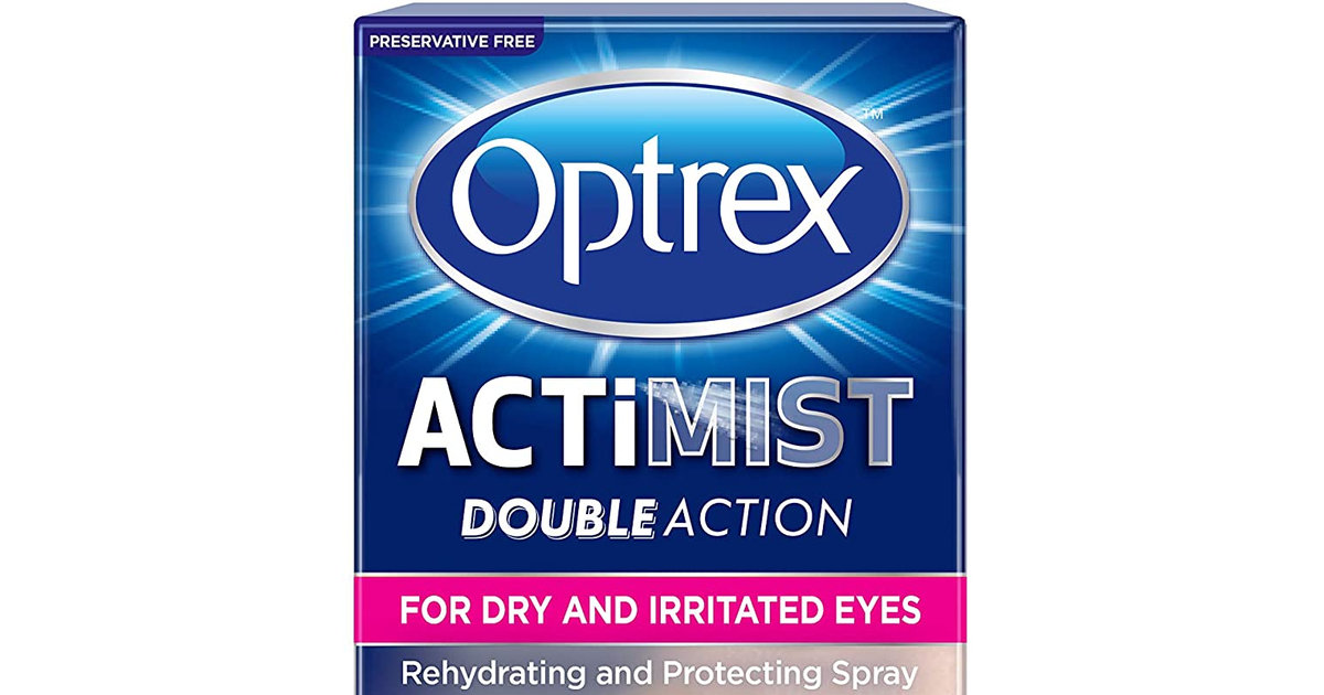 Optrex Double Action Actimist Dry and Irritated Eye Drops Spray, 10Ml