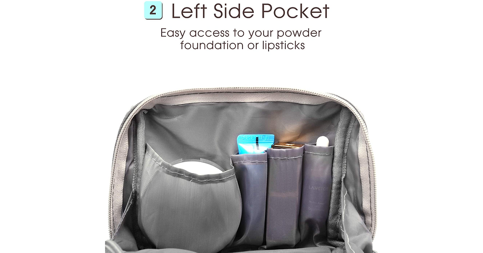 Thumbnail: Small Makeup Bag for Purse Travel Makeup Pouch Mini Cosmetic Bag for Women Girls