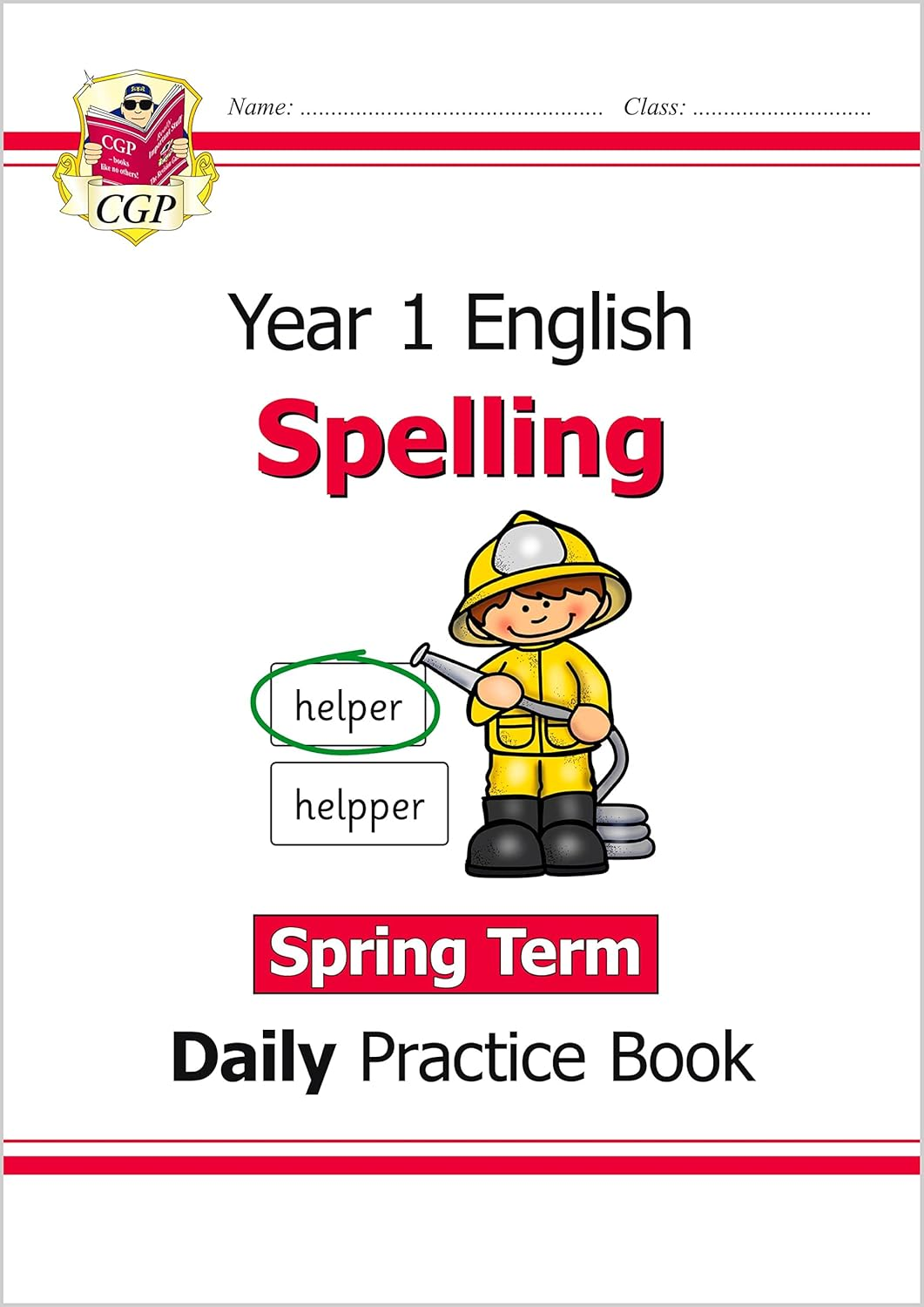 KS1 Spelling Year 1 Daily Practice Book: Spring Term (CGP Year 1 Daily Workbooks