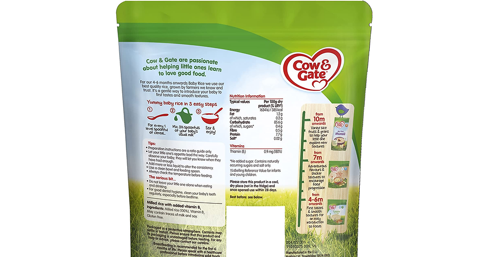 Thumbnail: Cow & Gate Baby Rice Cereal, 4-6+ Months, 100 G, Pack of 5