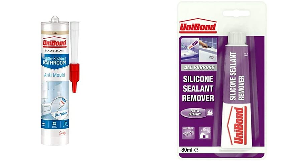 Thumbnail: Unibond Anti-Mould Ivory, Waterproof Mould Protection, Sealant, Long-Lasting Ivo