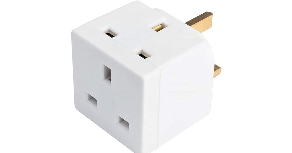 Thumbnail: Homeberg 2 Way Double Plug Adaptor