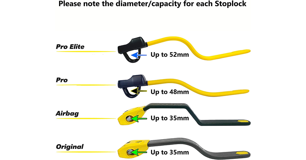 Thumbnail: Stoplock Pro Elite Car Steering Wheel Lock HG 150-00 - Safe Secure Heavy Duty An