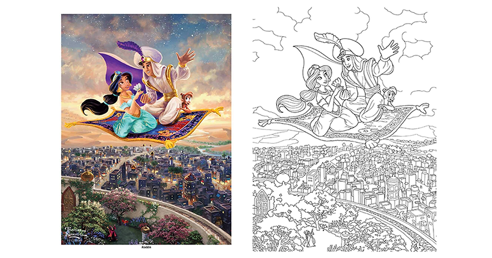 Thumbnail: Disney Dreams Collection Thomas Kinkade Studios Disney Princess Coloring Book