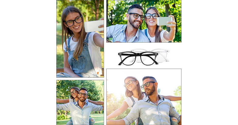 Thumbnail: URAQT Blue Light Blocking Glasses, 2 Pack anti Blue Light Glasses HD Vision Comp